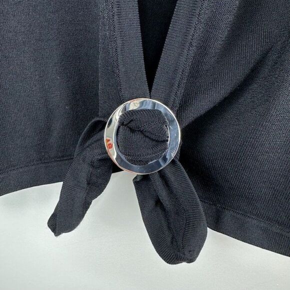 Jones New York‎ Signature Womens Black Cardigan XL Rayon/Nylon Blend - Picture 2 of 7